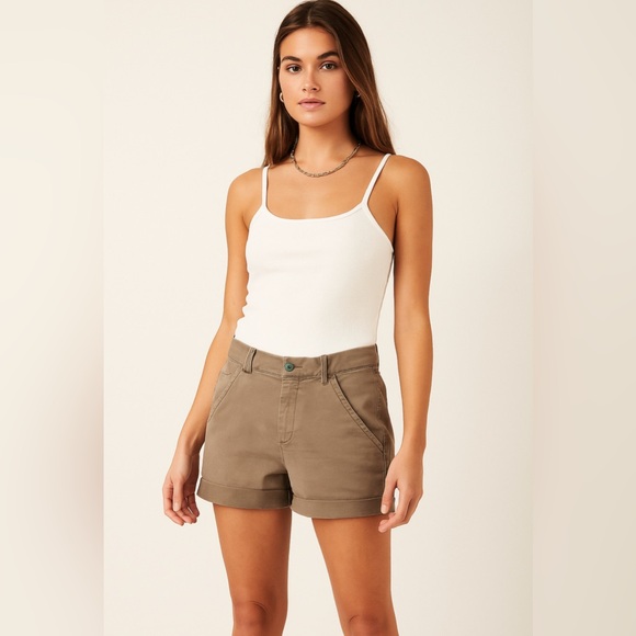 Pilcro and the Letterpress | Shorts | Anthropologie Pilcro Khaki Shorts ...
